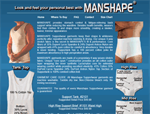 Tablet Screenshot of manshape.com